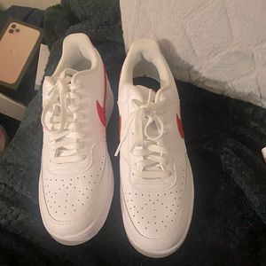 Red black and white bottoms